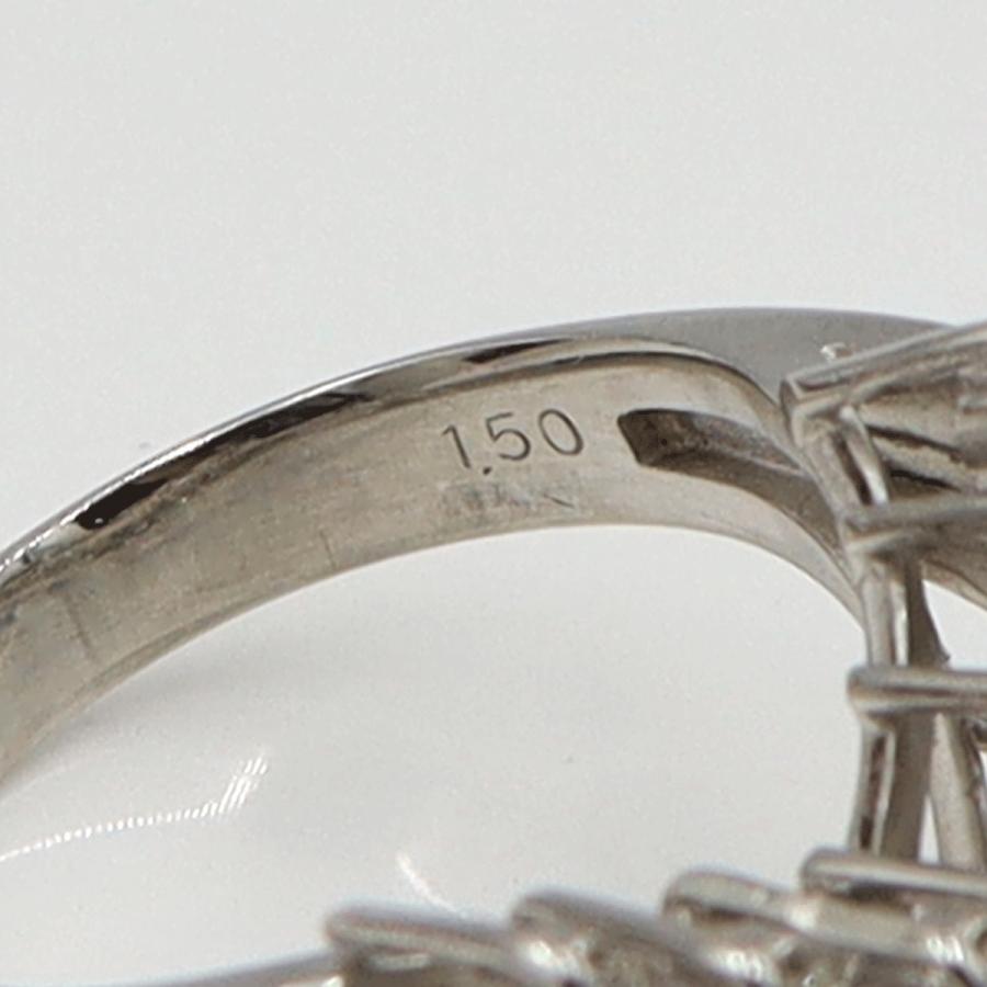 Pt900ダイヤモンドリング　D1.50ct　リングサイズ12号　重量6.81ｇ(石の重量含む)（中古）