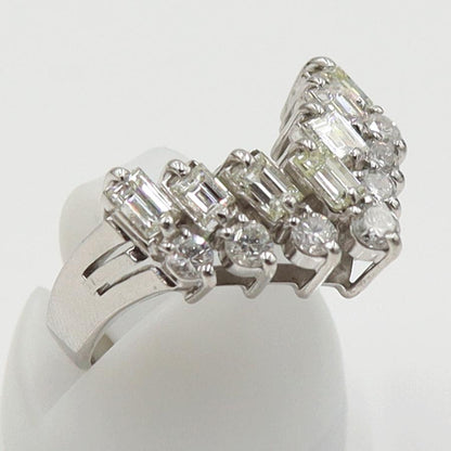 Pt900ダイヤモンドリング　D1.50ct　リングサイズ12号　重量6.81ｇ(石の重量含む)（中古）