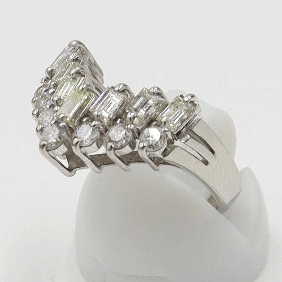 Pt900ダイヤモンドリング　D1.50ct　リングサイズ12号　重量6.81ｇ(石の重量含む)（中古）