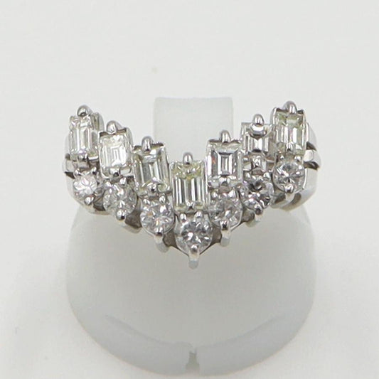 Pt900ダイヤモンドリング　D1.50ct　リングサイズ12号　重量6.81ｇ(石の重量含む)（中古）