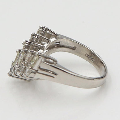 Pt900ダイヤモンドリング　D1.50ct　リングサイズ12号　重量6.81ｇ(石の重量含む)（中古）