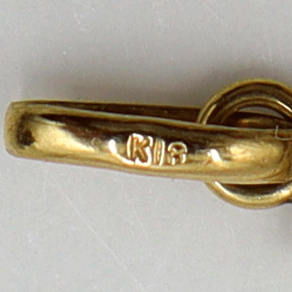 K18クロスペンダントトップ「十字架/クロス」　重量1.66ｇ　レディース（中古）