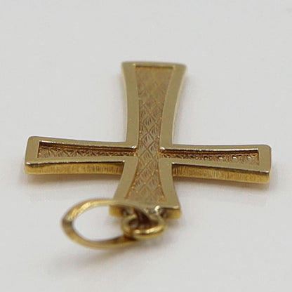 K18クロスペンダントトップ「十字架/クロス」　重量1.66ｇ　レディース（中古）