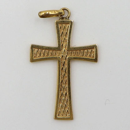 K18クロスペンダントトップ「十字架/クロス」　重量1.66ｇ　レディース（中古）