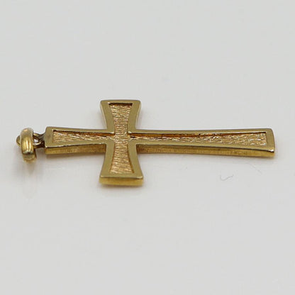 K18クロスペンダントトップ「十字架/クロス」　重量1.66ｇ　レディース（中古）