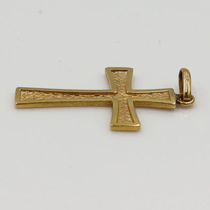 K18クロスペンダントトップ「十字架/クロス」　重量1.66ｇ　レディース（中古）