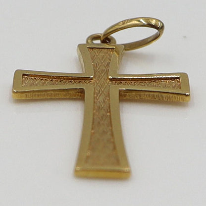 K18クロスペンダントトップ「十字架/クロス」　重量1.66ｇ　レディース（中古）