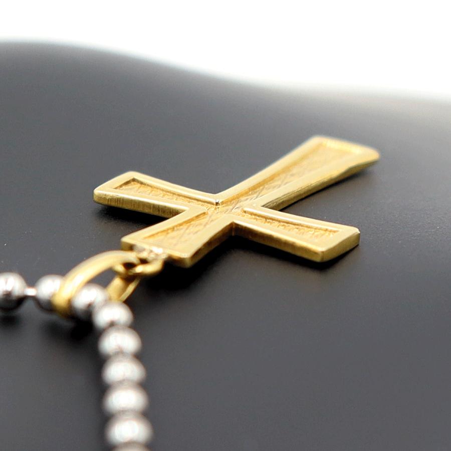 K18クロスペンダントトップ「十字架/クロス」　重量1.66ｇ　レディース（中古）