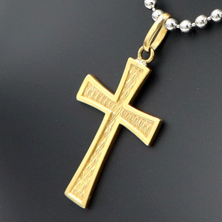 K18クロスペンダントトップ「十字架/クロス」　重量1.66ｇ　レディース（中古）