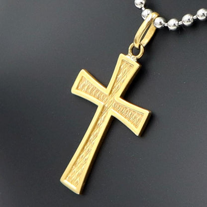 K18クロスペンダントトップ「十字架/クロス」　重量1.66ｇ　レディース（中古）