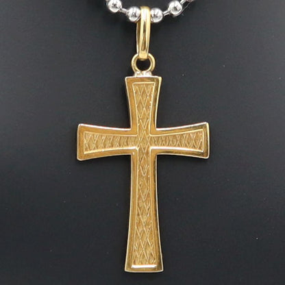 K18クロスペンダントトップ「十字架/クロス」　重量1.66ｇ　レディース（中古）