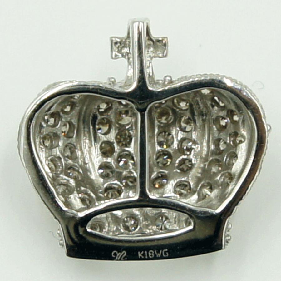 カサハラマスミ(Masumi Kasahara)　K18WGダイヤモンドペンダントトップ　「王冠」　重量2.32ｇ　レディース（中古）