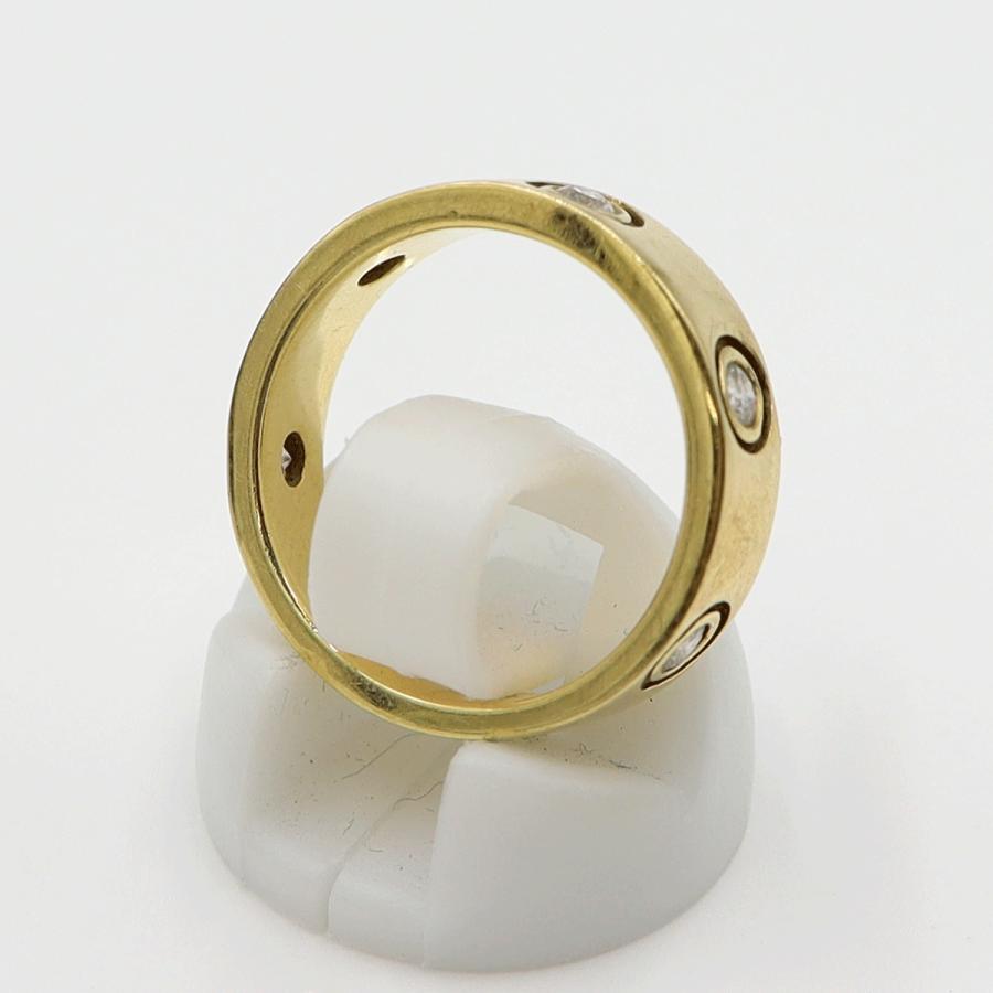 K18ダイヤモンドリング　D0.281ct　リングサイズ11号　重量6.45ｇ(石の重量含む)(中古)