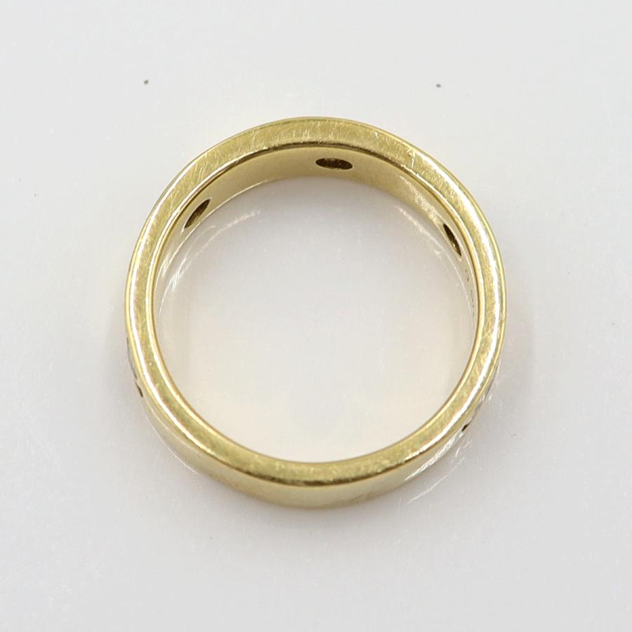 K18ダイヤモンドリング　D0.281ct　リングサイズ11号　重量6.45ｇ(石の重量含む)(中古)