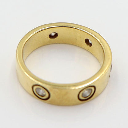 K18ダイヤモンドリング　D0.281ct　リングサイズ11号　重量6.45ｇ(石の重量含む)(中古)