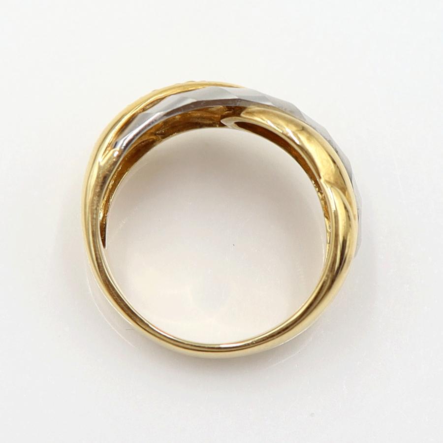 K18/Pt900ダイヤリング　リングサイズ12号　重量5.78ｇ(石の重量含む)  (中古)