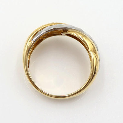 K18/Pt900ダイヤリング　リングサイズ12号　重量5.78ｇ(石の重量含む)  (中古)