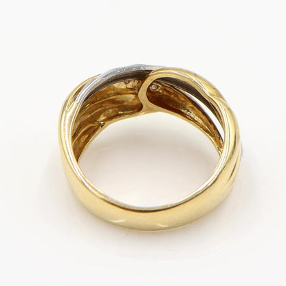 K18/Pt900ダイヤリング　リングサイズ12号　重量5.78ｇ(石の重量含む)  (中古)