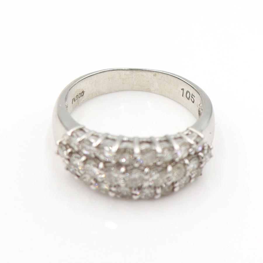 Pt900ダイヤモンドリング D1.05ct　リングサイズ12号　重量6.73ｇ(石の重量含む)(中古)
