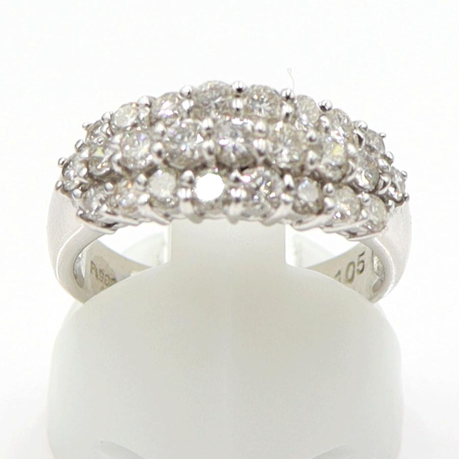 Pt900ダイヤモンドリング D1.05ct　リングサイズ12号　重量6.73ｇ(石の重量含む)(中古)