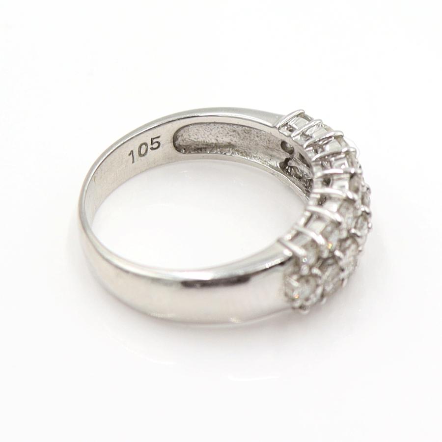Pt900ダイヤモンドリング D1.05ct　リングサイズ12号　重量6.73ｇ(石の重量含む)(中古)