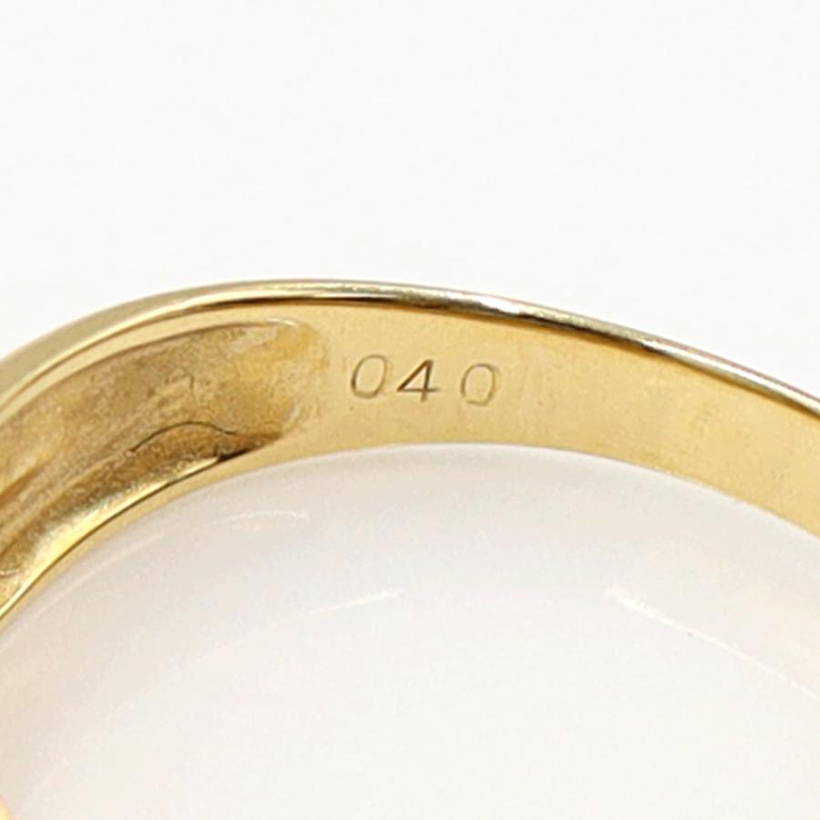 K18ダイヤモンドリング　D0.40ct　リングサイズ12号　重量3.20ｇ(石の重量含む)(中古)