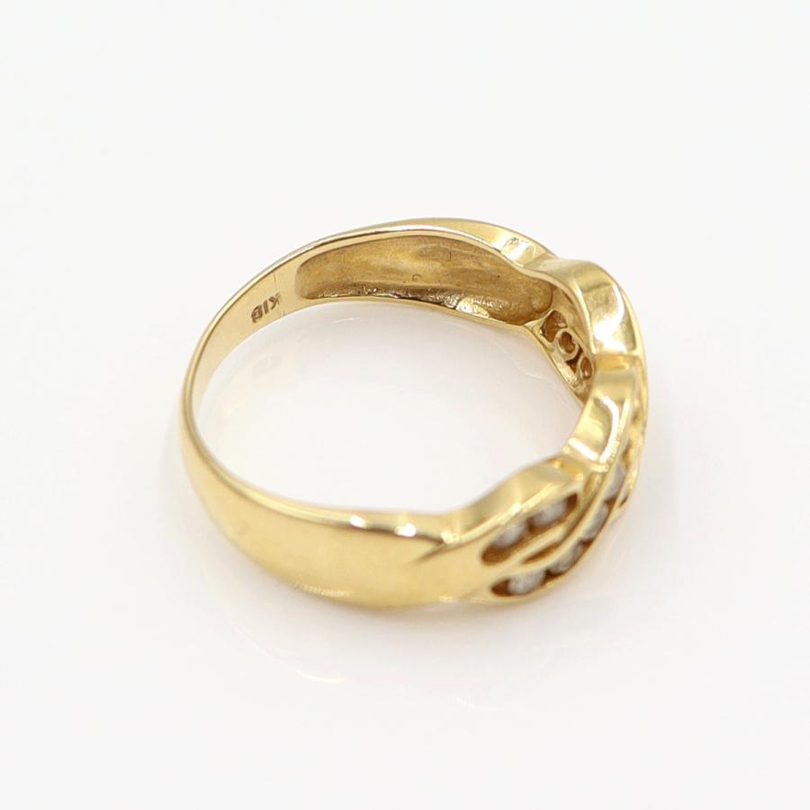 K18ダイヤモンドリング　D0.40ct　リングサイズ12号　重量3.20ｇ(石の重量含む)(中古)