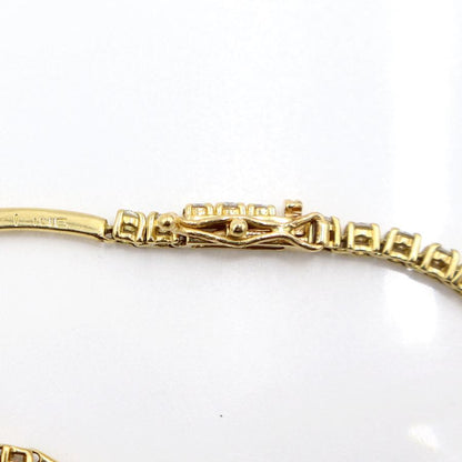 K18ダイヤモンドブレスレット　D1.50ct　長さ19.0cm　重量6.55ｇ(石の重量含む)（中古）