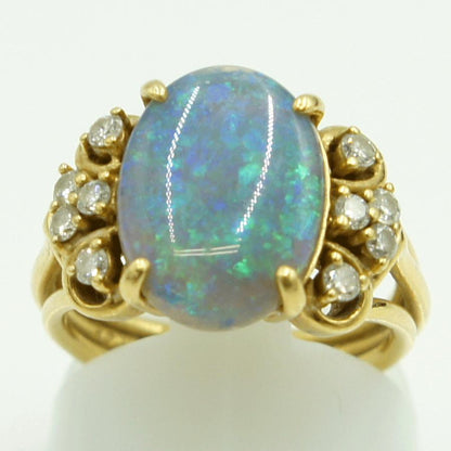 750オパールダイヤモンドリング　OP2.79ct　リングサイズ12号　重量8.29ｇ(石の重量含む)　レディース（中古）