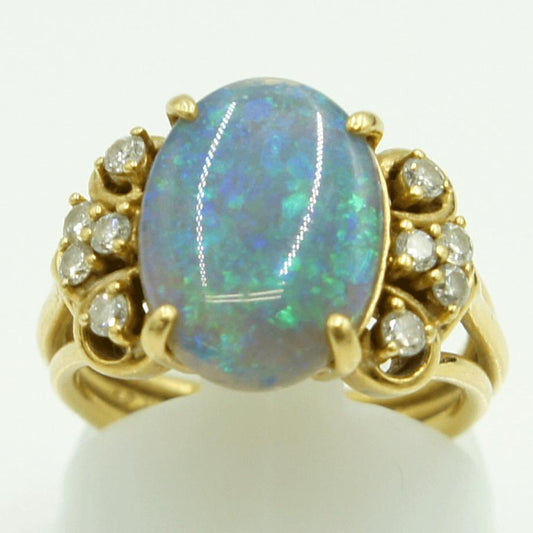 750オパールダイヤモンドリング　OP2.79ct　リングサイズ12号　重量8.29ｇ(石の重量含む)　レディース（中古）