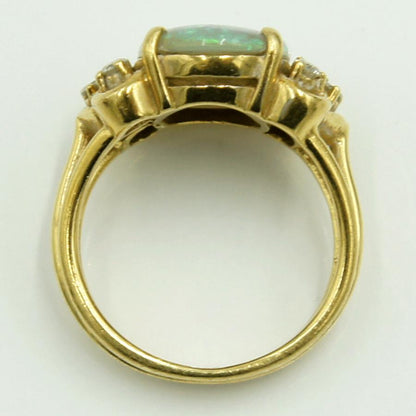 750オパールダイヤモンドリング　OP2.79ct　リングサイズ12号　重量8.29ｇ(石の重量含む)　レディース（中古）