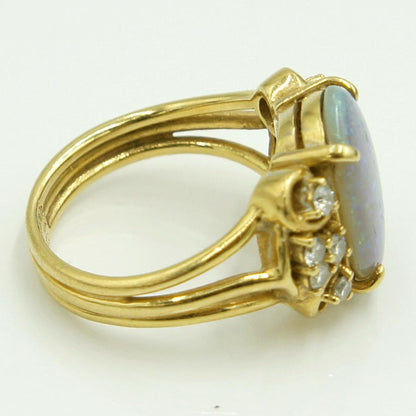 750オパールダイヤモンドリング　OP2.79ct　リングサイズ12号　重量8.29ｇ(石の重量含む)　レディース（中古）