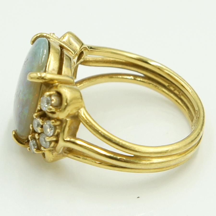 750オパールダイヤモンドリング　OP2.79ct　リングサイズ12号　重量8.29ｇ(石の重量含む)　レディース（中古）