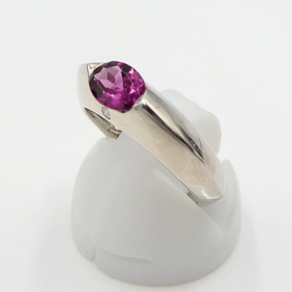 K18WGアメジストリング　D0.04ct　サイズ12号　重量4.63ｇ(石の重量含む) レディース (中古)