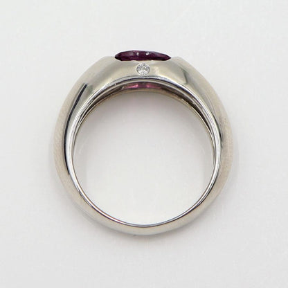 K18WGアメジストリング　D0.04ct　サイズ12号　重量4.63ｇ(石の重量含む) レディース (中古)