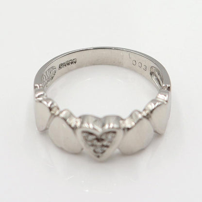 Pt900ダイヤモンドリング　D0.03ct　リングサイズ12号　重量4.43ｇ(石の重量含む)  (中古)