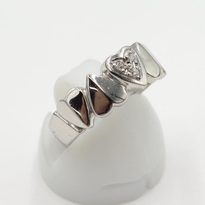 Pt900ダイヤモンドリング　D0.03ct　リングサイズ12号　重量4.43ｇ(石の重量含む)  (中古)