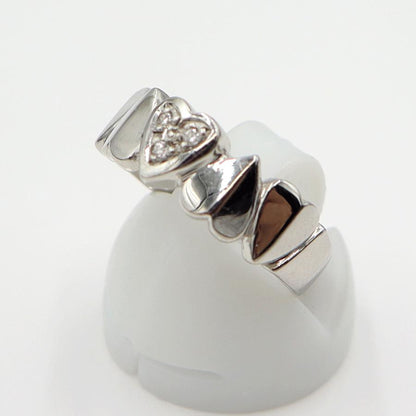 Pt900ダイヤモンドリング　D0.03ct　リングサイズ12号　重量4.43ｇ(石の重量含む)  (中古)