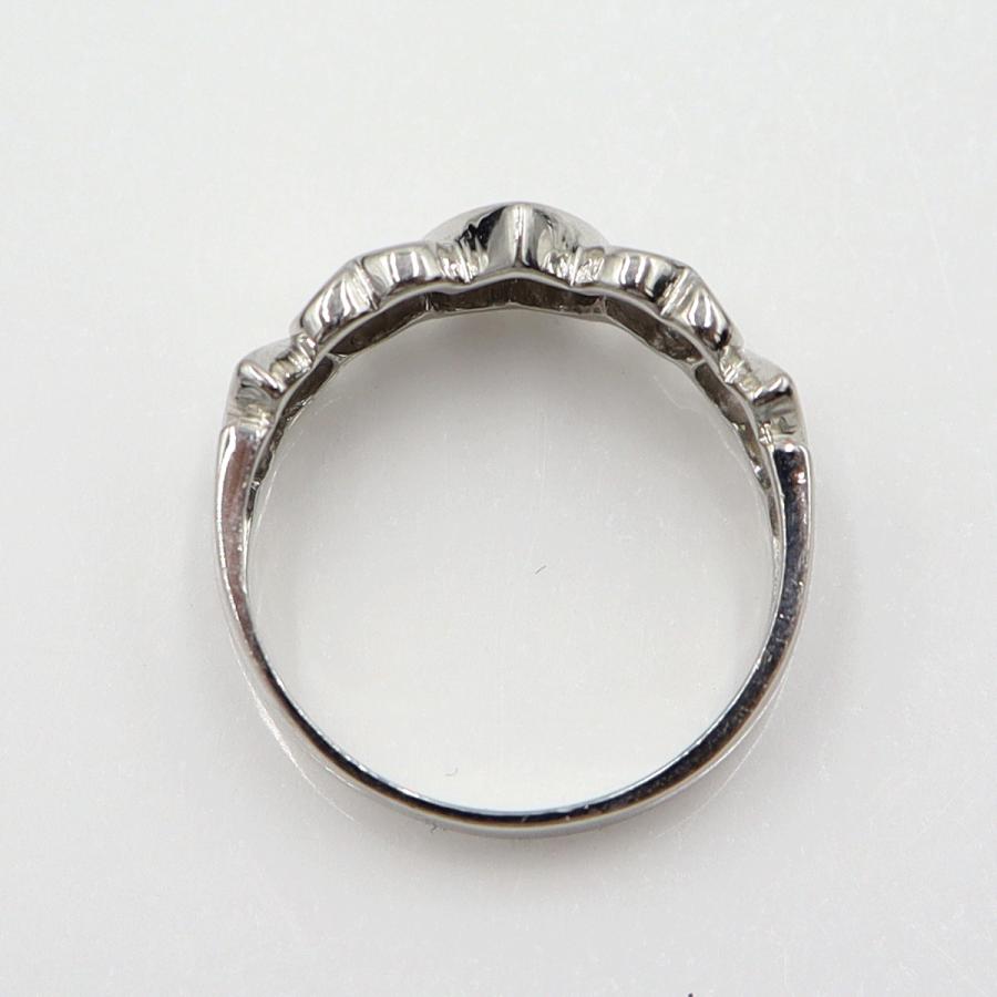 Pt900ダイヤモンドリング　D0.03ct　リングサイズ12号　重量4.43ｇ(石の重量含む)  (中古)