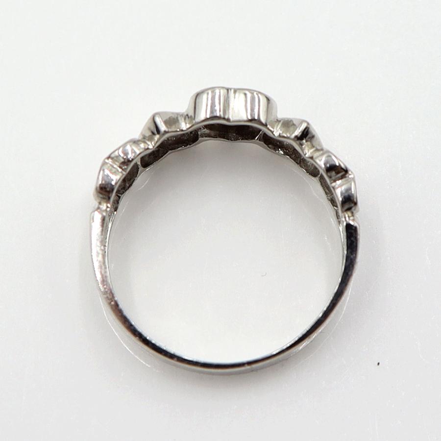 Pt900ダイヤモンドリング　D0.03ct　リングサイズ12号　重量4.43ｇ(石の重量含む)  (中古)
