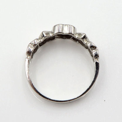 Pt900ダイヤモンドリング　D0.03ct　リングサイズ12号　重量4.43ｇ(石の重量含む)  (中古)