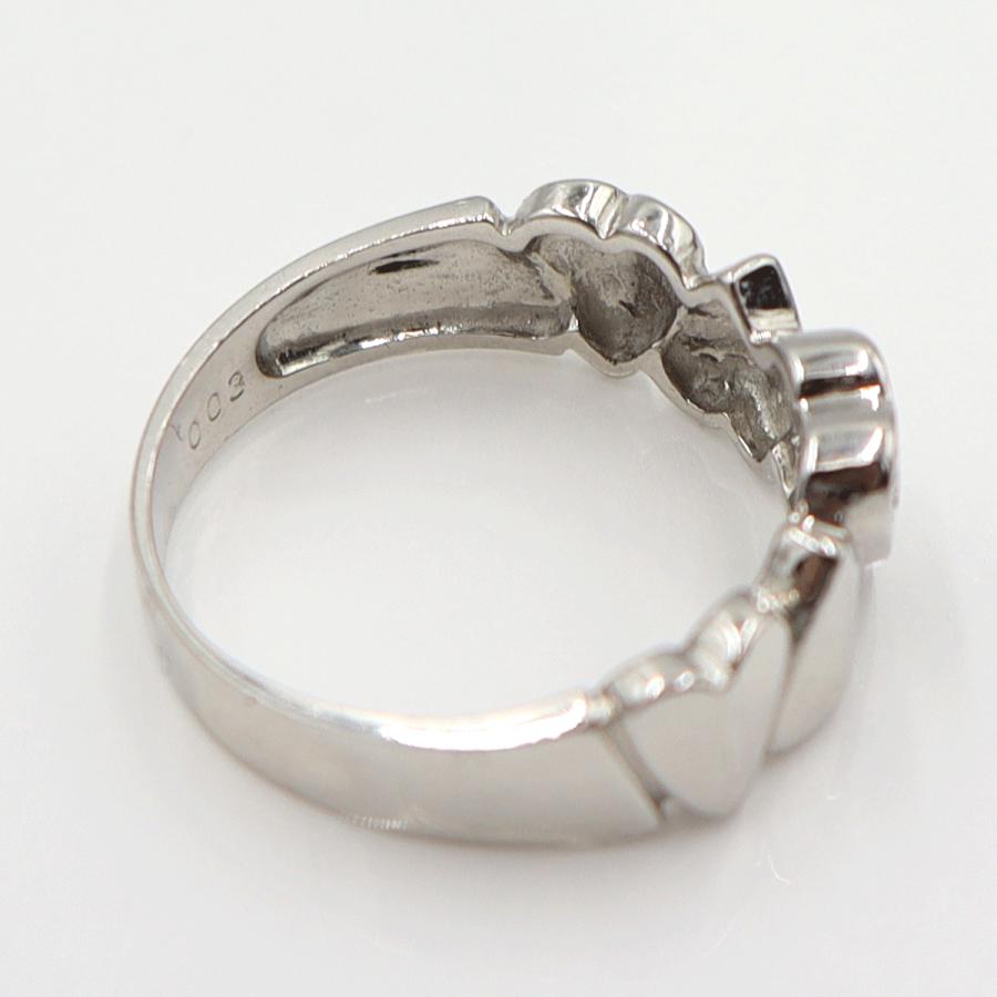 Pt900ダイヤモンドリング　D0.03ct　リングサイズ12号　重量4.43ｇ(石の重量含む)  (中古)