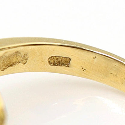 K18ラピスラズリダイヤリング　12mm　D0.04ct　サイズ14号　重量7.70ｇ(石の重量含む)　レディース(中古)