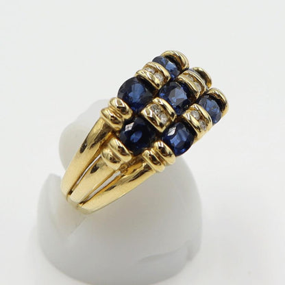 K18サファイアリング　S2.00ct　D0.10ct　リングサイズ14号　重量6.69ｇ(石の重量含む)　レディース (中古)