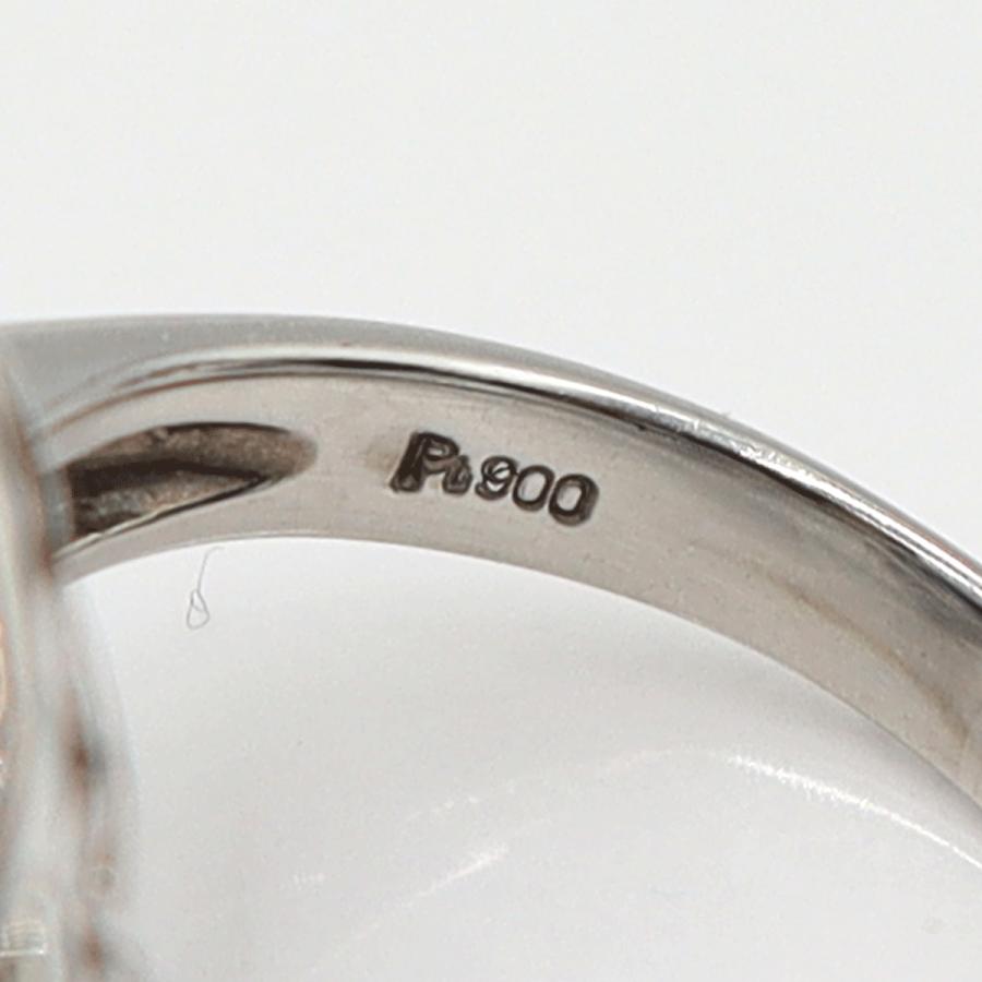 Pt900サファイアリング　S3.98ct　D0.86ct　リングサイズ12号　重量9.94ｇ(石の重量含む)　レディース(中古)