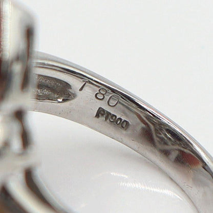 Pt900サファイアリング　S1.80ct　D1.10ct　リングサイズ12号　重量10.84ｇ(石の重量含む)　レディース(中古)