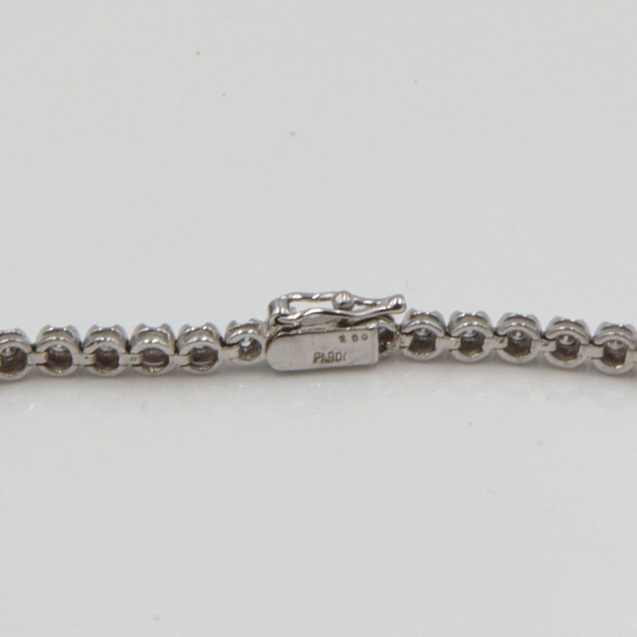 Pt900ダイヤモンドブレスレット　D2.00ct　ブレスレット長さ18cm　重量12.63ｇ　（中古）