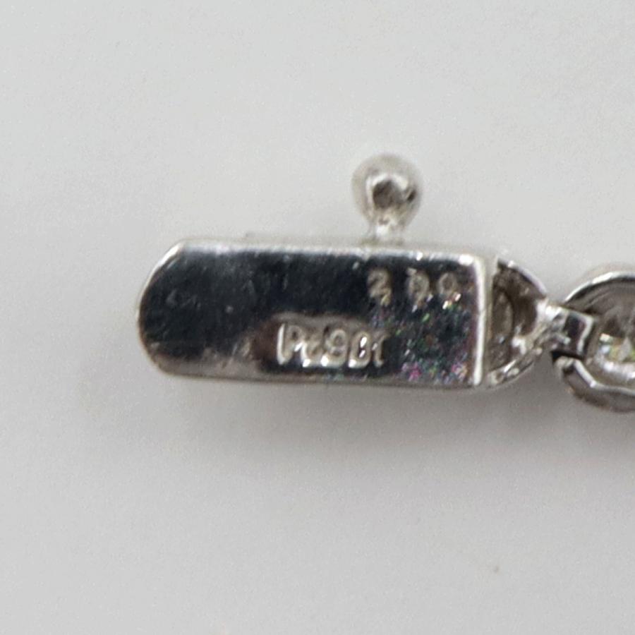 Pt900ダイヤモンドブレスレット　D2.00ct　ブレスレット長さ18cm　重量12.63ｇ　（中古）