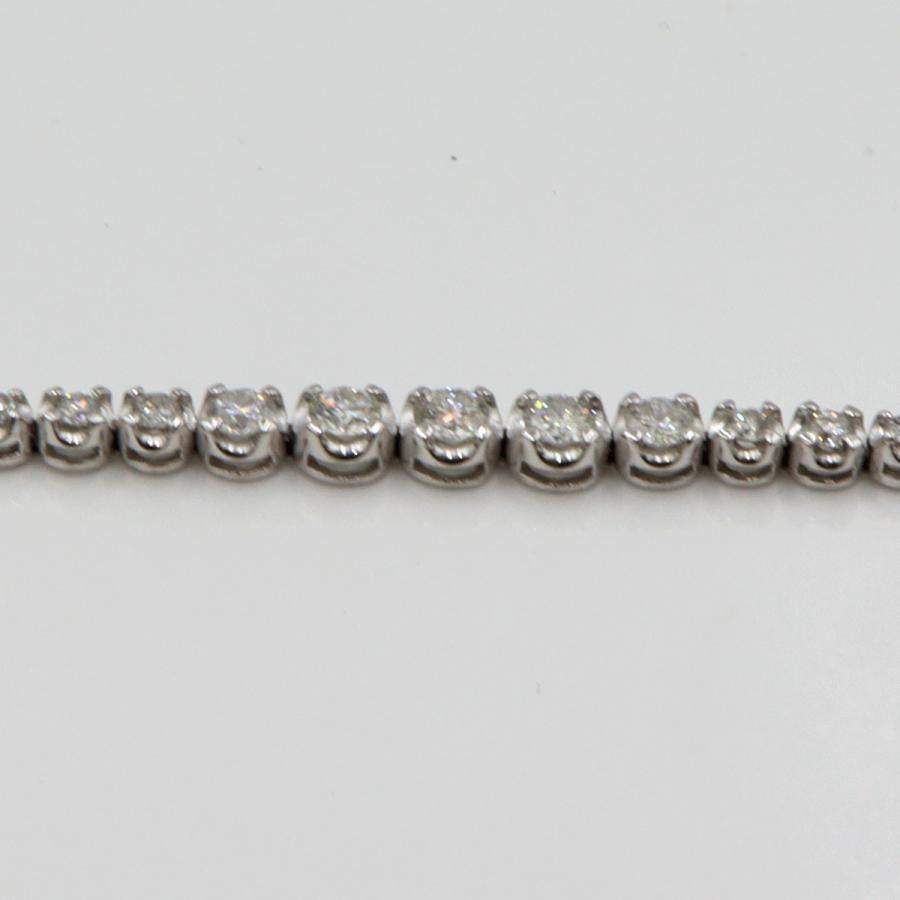 Pt900ダイヤモンドブレスレット　D2.00ct　ブレスレット長さ18cm　重量12.63ｇ　（中古）