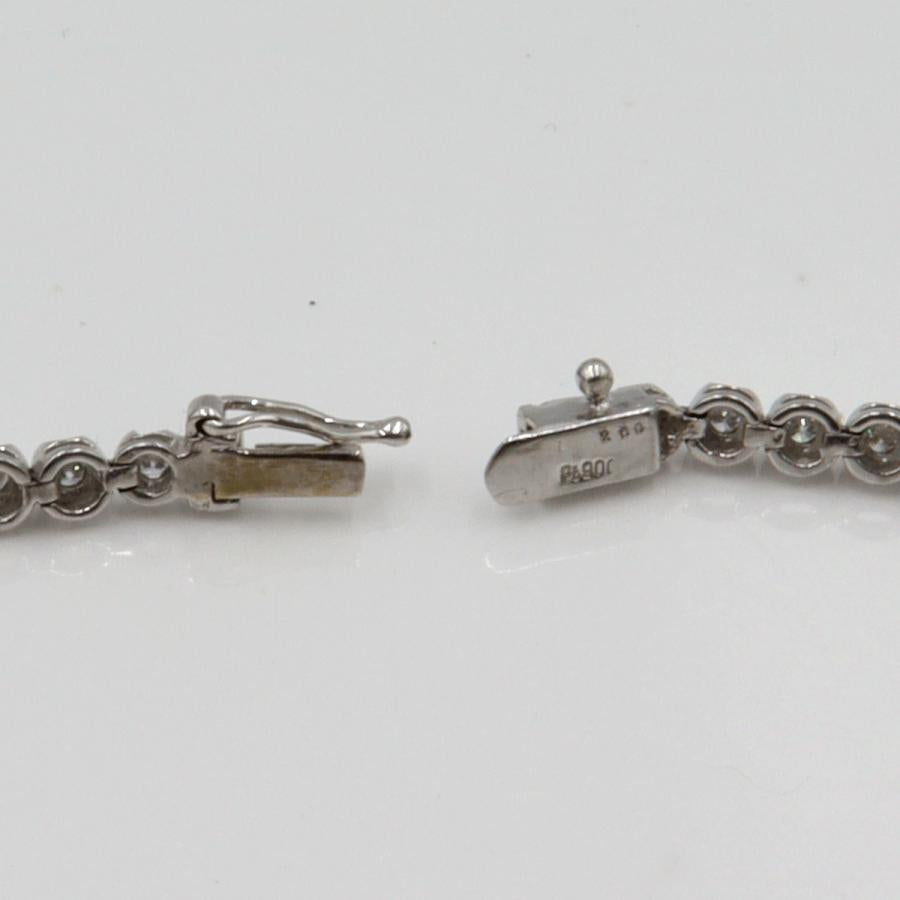 Pt900ダイヤモンドブレスレット　D2.00ct　ブレスレット長さ18cm　重量12.63ｇ　（中古）